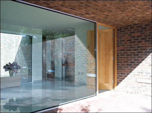 The buildings make no sacrifices in design as this striking glazed entry corridor shows The buildings make no sacrifices in design as this striking glazed entry corridor shows