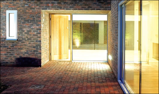 The extensively brick clad exteriors of the Killiney houses make extensive use of brickwork The extensively brick clad exteriors of the Killiney houses make extensive use of brickwork