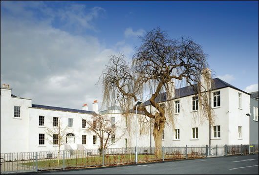 Historic buildings at St Anne's were re-rendered using a lime-based render Historic buildings at St Anne's were re-rendered using a lime-based render
