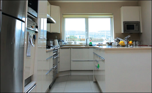 The old garage was knocked to make way for a new extension, which houses the spacious new kitchen and dining room The old garage was knocked to make way for a new extension, which houses the spacious new kitchen and dining room
