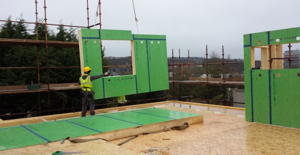 Smartply's new airtight OSB board Propassiv, which is certified by the Passive House Institute